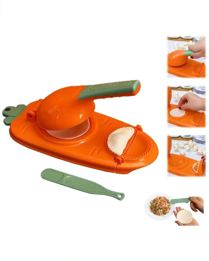 High Quality 2 in 1 Pitha Maker/ Dumplings Maker/ Dough Pressing Tool/ Manual Wrapper Making Plastic Mold