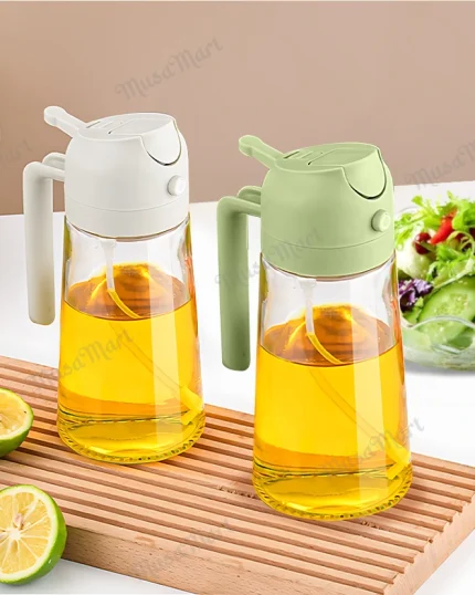 2 in 1 Oil Sprayer - Kitchen sprayer for cooking, grilling, baking, roasting.