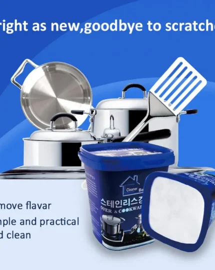 Stain Dirt Cleaner Rust Remover Kitchen Stainless Steel Pot Pan Kitchenwares Stain Dirt Cleaner